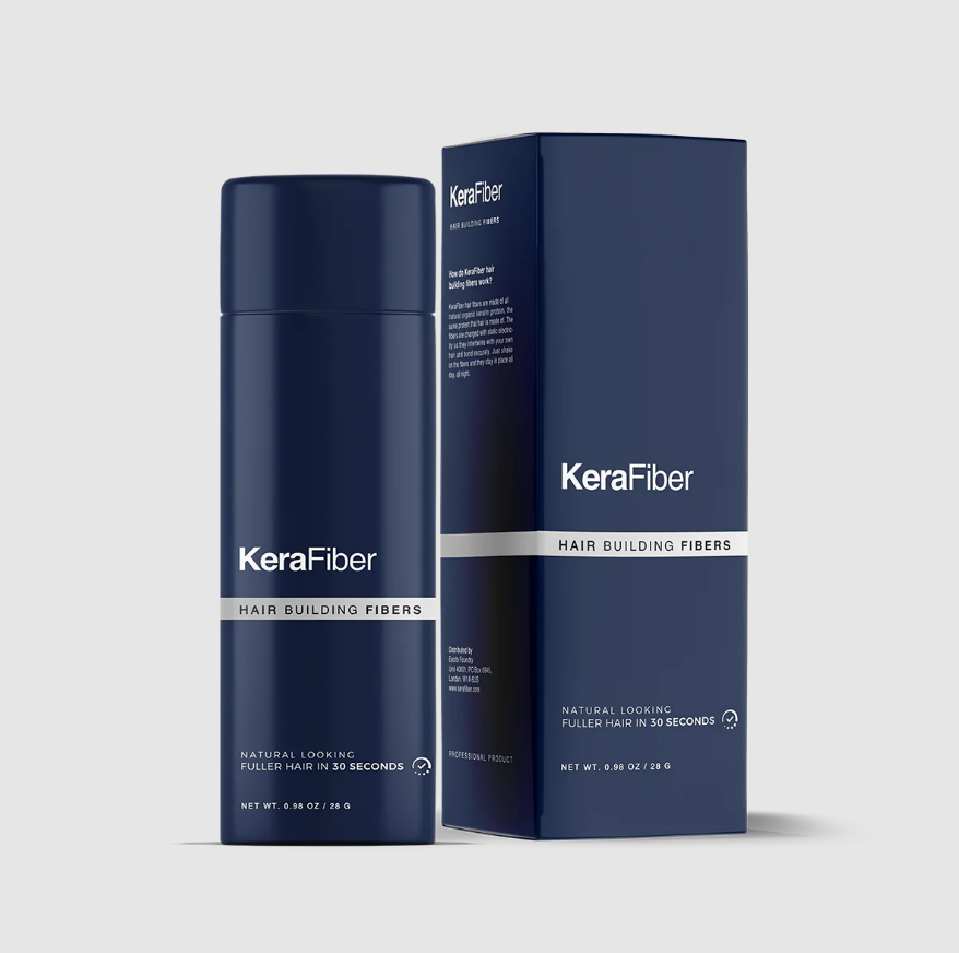 KeraFiber hair building fibers for hair loss and thinning hair. Best hair loss concealer, best hair fibers.